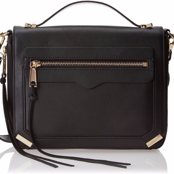 NWT $425 Rebecca Minkoff 'Dylan' Tech iPad Cross Body Purse in Black Leather! - Picture 1 of 16